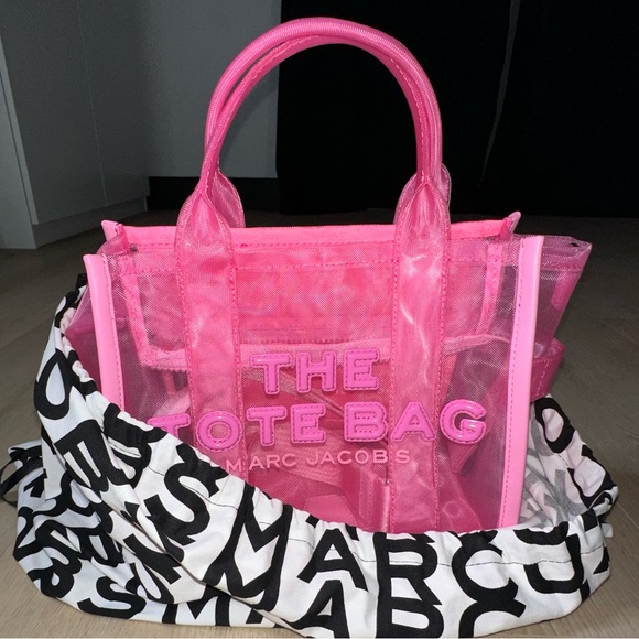 Marc Jacobs Pink Mesh Small Tote Bag - NWOT - - Picture 9 of 10